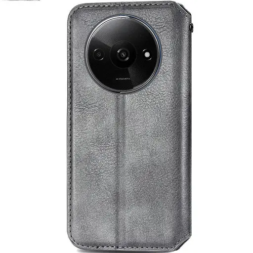 Чохол-книжка Getman шкіряний Cubic PU для Xiaomi Redmi A3 Сірий - фото 2