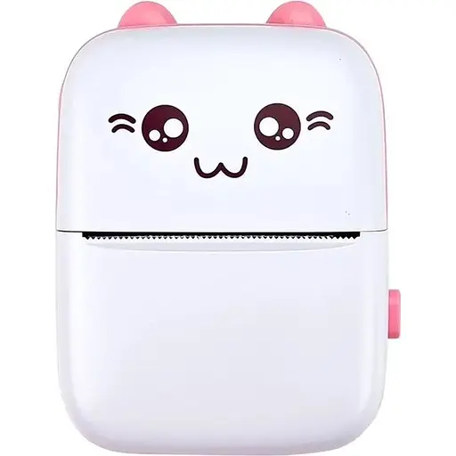 Портативный минипринтер Jetix Mini printer с Bluetooth для термопечати без чернил со смартфона Pink (JMP-1-RA)