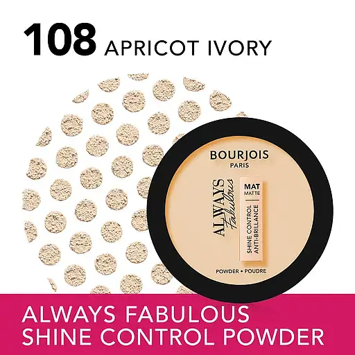 Компактна пудра Bourjois Always Fabulous, відтінок 108 (Apricot Ivory), 10 г (8000019656498) - фото 2