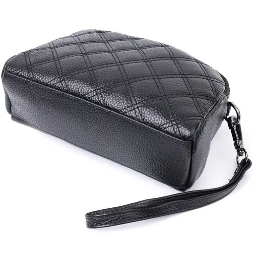 Женская сумка Vintage прошита ромбами на лицевой стороне из натуральной кожи 19.5х12.5х7 см sum0027554 - фото 5