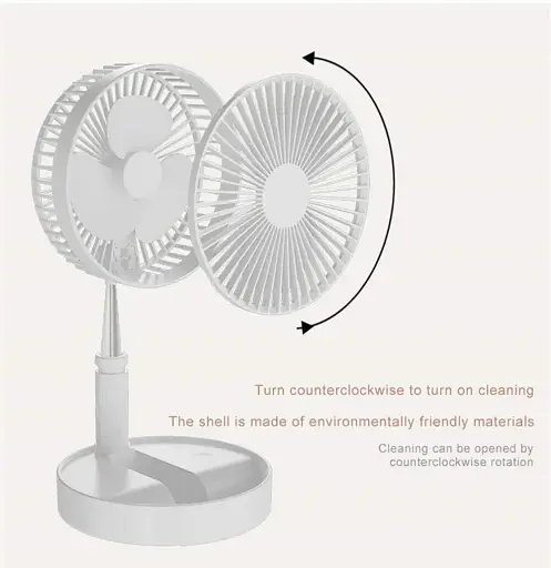 Беспроводной портативный вентилятор USB - фото 3