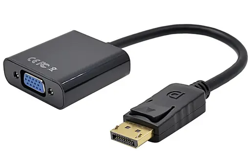 Конвертор-переходник из Display Port (папа) на VGA (мама) 30cm