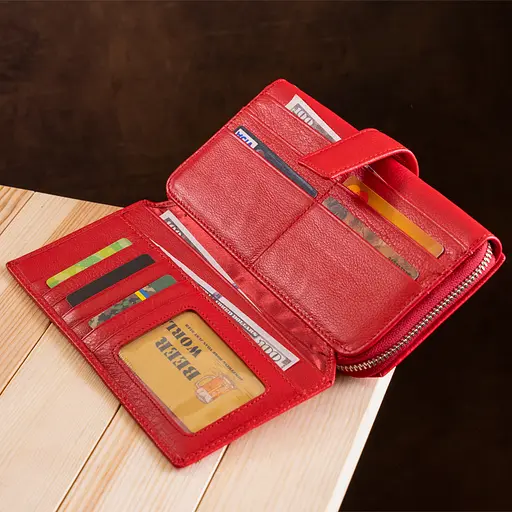 Жіночий шкіряний гаманець (SТ228) ST Leather 10.5х20х3.5 см acs0015528 - фото 8