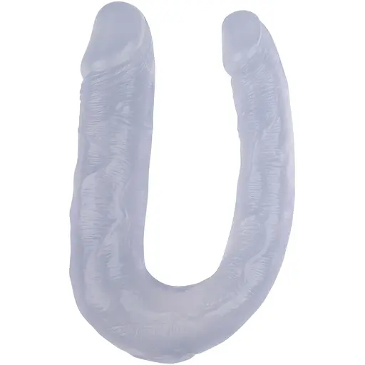 Двосторонній фалоімітатор Hi-Rubber Born To Create Pleasure 13 Inch 34 см прозорий