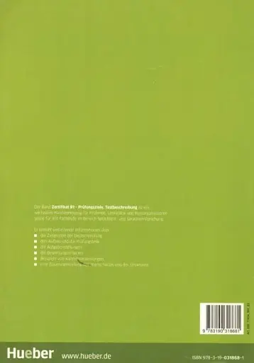 Zertifikat B1 - Prufungsziele, Testbeschreibung: Deutschprüfung für Jugendliche und Erwachsene. Deutsch als Fremdsprache - фото 2