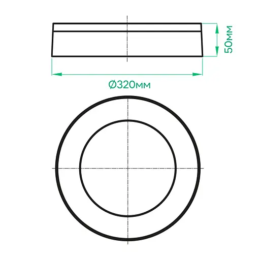 Світлодіодний накладний світильник Ardero AL3007-RW 30Вт 5000K білий - фото 3