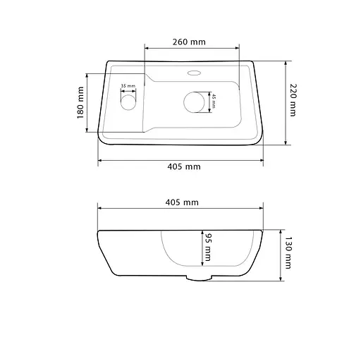 Умивальник VBI Jesi R white підвісний VBI-015613, Білий - фото 5