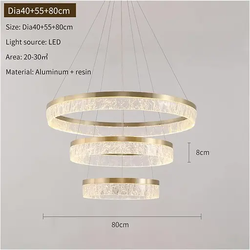 Светодиодная люстра 3 Сестры PJ899 (55см) Коричневая - фото 8