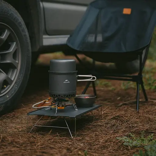 Набір посуду для кемпінгу Naturehike CNK2300CJ0002 алюміній (котел + сковорода) 1.8 л - фото 9