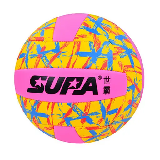 М'яч волейбольний Bambi MS 3883(Pink) діаметр 21,3 см, ПВХ, 260-280 грам - фото 1