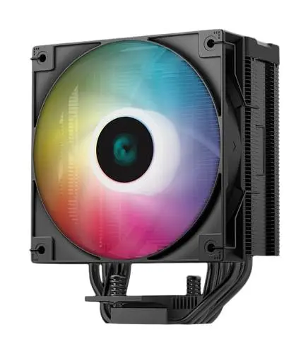 Кулер процессора Deepcool AG400 DIGITAL ARGB, Black, алюминий/медь, 1x120 мм ARGB, для Intel 1700/1200/115x, AMD AMx/FMx, цифровой экран, высота 153 мм (R-AG400-BKADMN-G-1) - фото 2