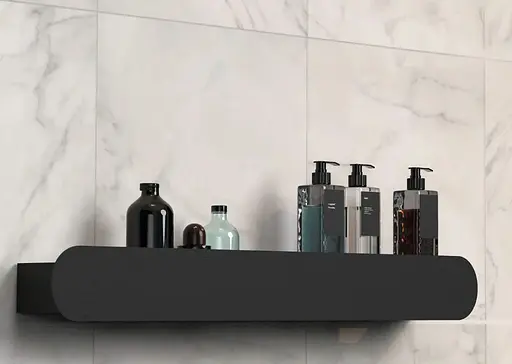 Полка для ванны Rea SF03 60 black matt REA-06008, Черный матовый - фото 3