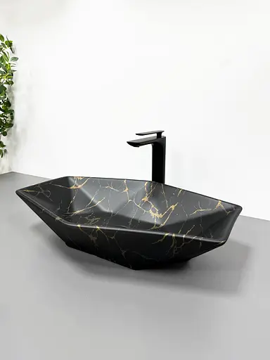 Умивальник VBI Venezia S marble matt накладний VBI-012403, Мармур - фото 3