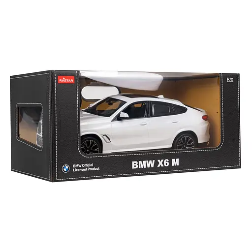 Машинка RASTAR BMW X6 M на дистанційному керуванні + пульт 2,4 ГГц 1:14 білий 99200 - фото 7