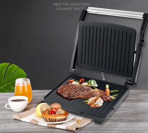 Універсальний електрогриль Sokany SK-202 (контактний, прижимний гриль) 2000Вт - фото 4