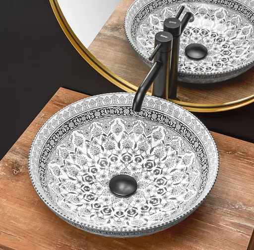 Умивальник Rea Arte накладний dark grey REA-U8002, Сірий - фото 3