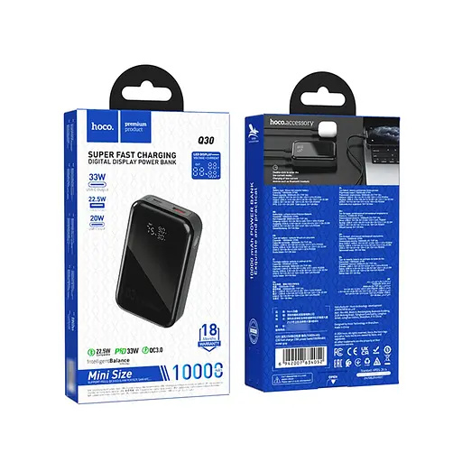 Power bank Hoco Q30 10000mAh 33W сірий - фото 7