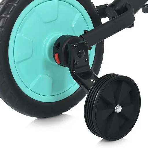 Детский беговел-велосипед MBB 1012-1 Profi Kids 12" EVA-колеса эксцентрик черно-голубой - фото 9