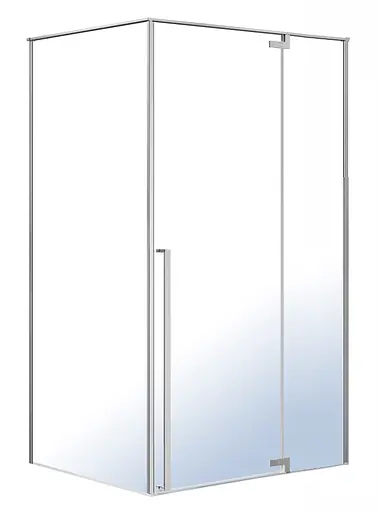 Душевая кабина прямоугольная Imprese Vaclav 120x80 распашная прозрачное стекло 8 мм с покрытием Easy clean без поддона хром s6408612R, Правая, прозрачная, хром - фото 1