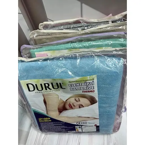 Електропростирадло 120х160 флісове см 2 температурних режими Турецьке простирадло з підігрівом від мережі Сірий - фото 3