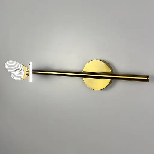 Бра з метеликом зліва у латунному корпусі 46 см Арт. WC18/1L (ліва) AB Line F - фото 3