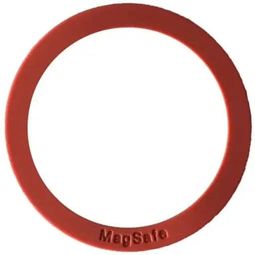 Пластина-кільце для MagSafe тримачів металева (+скотч) Silicone помаранчевий - фото 1