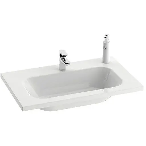 Умивальник Ravak Chrome 600 без переливу XJG01260000, Білий - фото 1