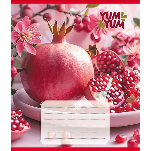 Зошит учнівський "Фрукти" Leader 036-580143L-3 в лінію, 36 аркушів - фото 1