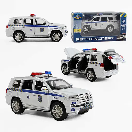 Машина Авто Эксперт, масштаб 1:32, свет, звук, инерция, открывающиеся двери, багажник, капот