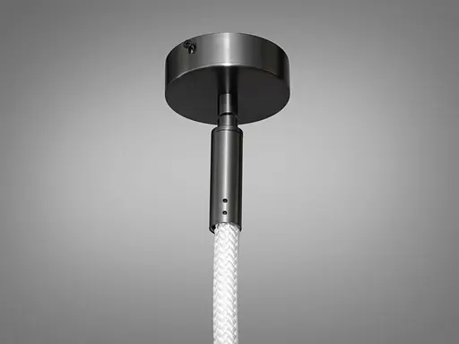 Якісна світлодіодна люстра шланг, 28 Вт, чорний хром - фото 3