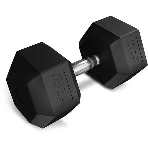 Гантеля шестигранная Trex Sport прорезиненная TX-200RD 20кг