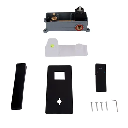 Смеситель для умывальника Qtap Gemini скрытого монтажа QTGEM273BLM45694 Black matt Черный матовый - фото 8