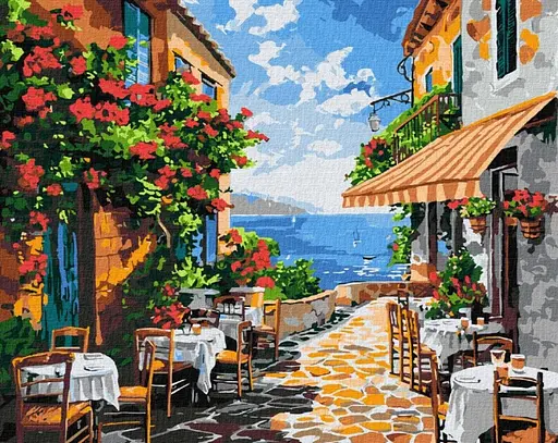 Набір для розпису по номерах Тихий куточок, 40x50 см