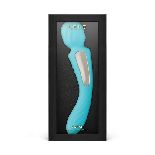Двосторонній масажер Lelo Switch Lilac 21.7 см (блакитний) - фото 4