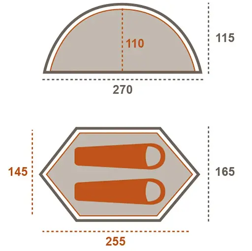 Намет Grand Canyon Cardova 1 Alu Capulet Olive (30921256) (DAS302739) - фото 3