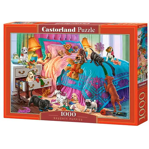 Пазл Castorland Озорные щенки 1000 эл. (C-104475) - фото 1