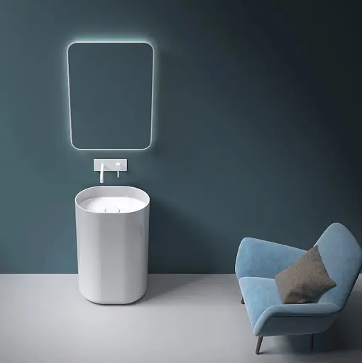 Умивальник Rea Dolce white підлоговий REA-U4302, Білий - фото 4