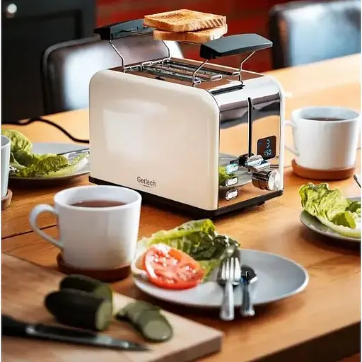 Тостер Gerlach 1100Вт GL 3221 Cream - фото 9