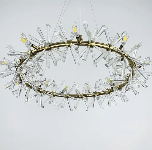 Подвесная люстра ALMA со стеклянными палочками Ø 80 см Ст. NO 4–800 AB | Line F - фото 2