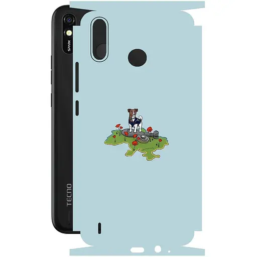 Защитная пленка StatusSKIN для Tecno Spark 4 Lite Корпус Винил Патрон 2 - фото 1