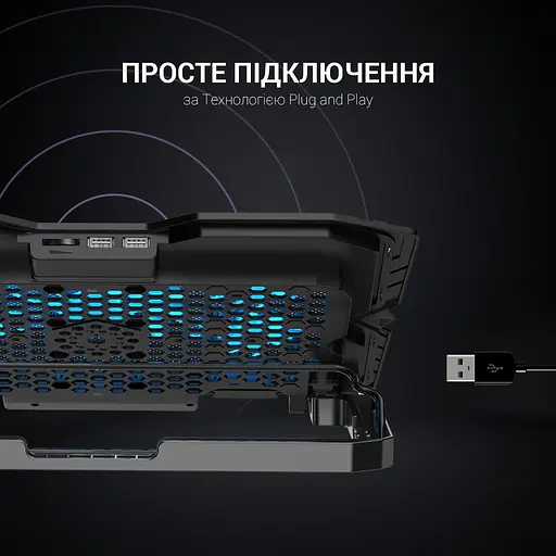 Подставка для ноутбука GamePro 15.6" Black (CP627) - фото 10