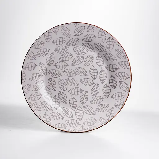 Столовий сервіз золотий на 6 персон 18 предметів набір фарфорових тарілок для сервірування столу сервіз тарілок Yiwu HP-HK-A6 - фото 4