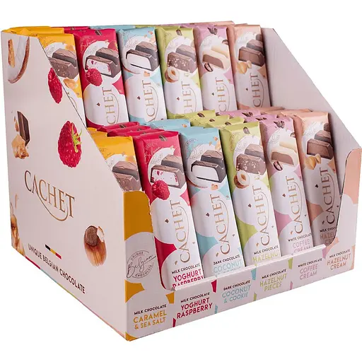 Ассорти шоколадных батончиков Cachet Display (48 шт. х 45-50 г)