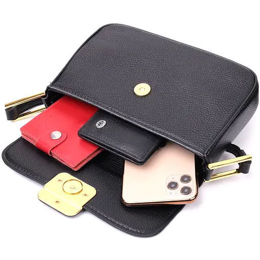 Жіноча шкіряна сумка Vintage 21х14х4.5 см sum0024722 - фото 7