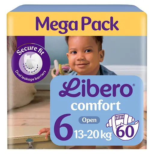 Підгузки Libero Comfort 6 (13-20 кг), 60 шт.