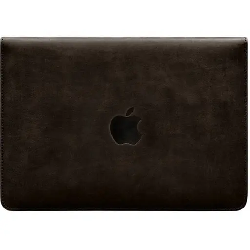 Чехол-конверт BlankNote с клапаном кожа+фетр для MacBook 13" Темно-коричневый Crazy Horse - фото 1