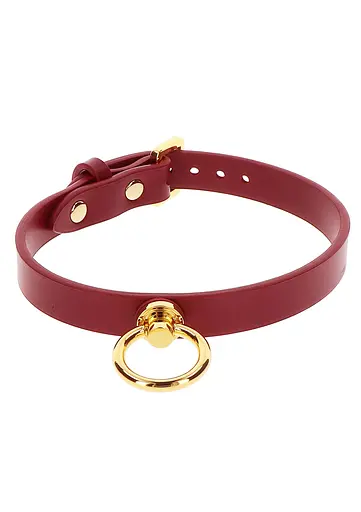 BDSM нашийник Taboom O-Ring Collar червоний - фото 2