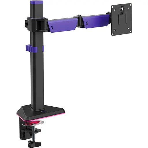 Настільне кріплення для монітора Gamepro MAG101V RGB 17`-40` Black/Violet [148276] - фото 3