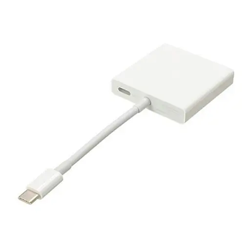 Адаптер хаб Xiaomi Mi Usb-C to VGA and Gigabit Ethernet Multi-Adapter ZJQ04TM переходник - фото 3