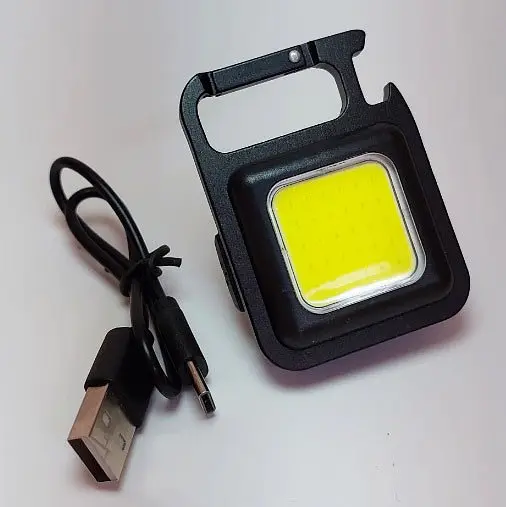 Мини фонарик брелок WD COB Rechargeable Keychain light с открывалкой и магнитом светильник аккумуляторный - фото 8